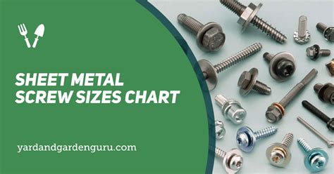 self drilling sheet metal screw sizes|self tapper size chart.